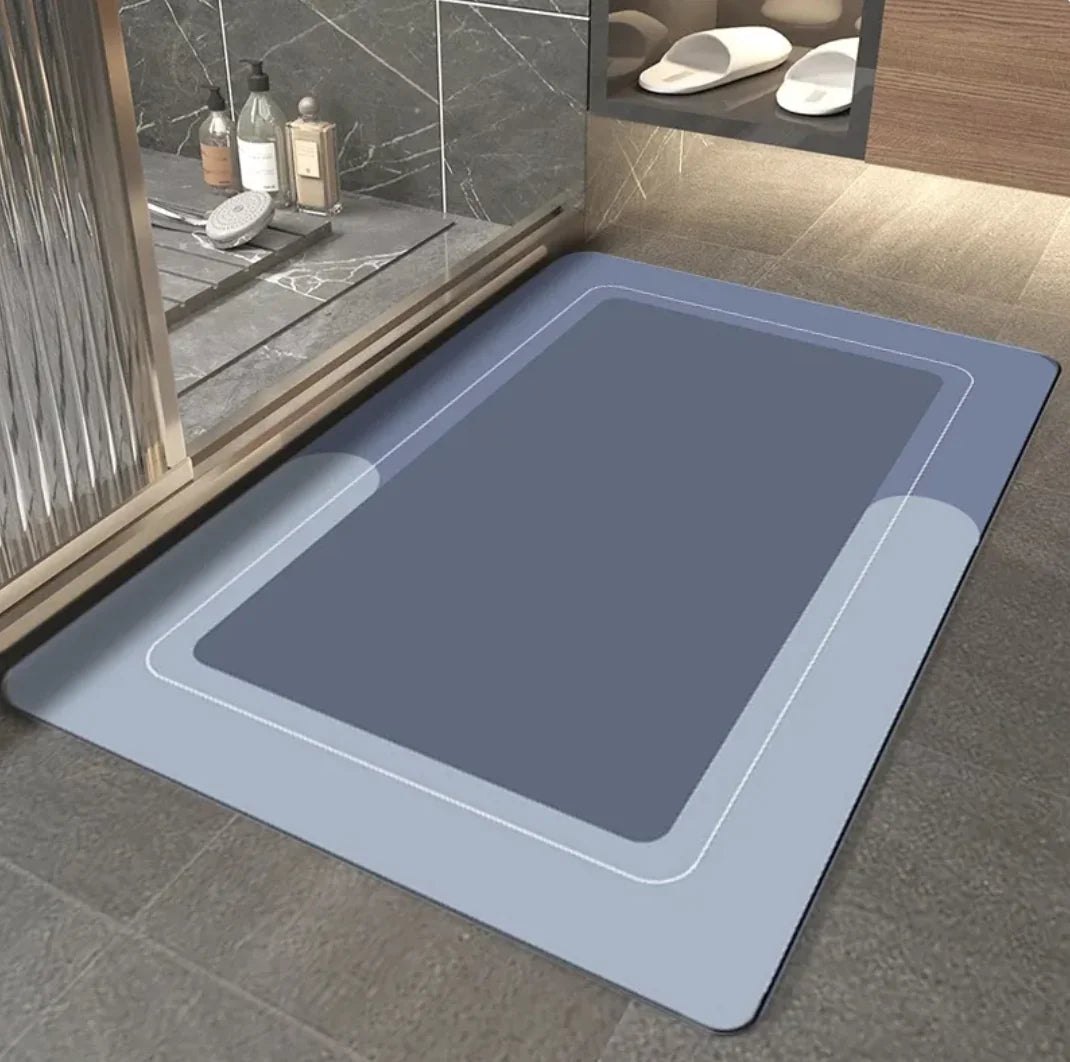 Eco-Friendly Diatom Mat – Quick-Dry, Non-Slip Water Absorbing Bathroom Mat