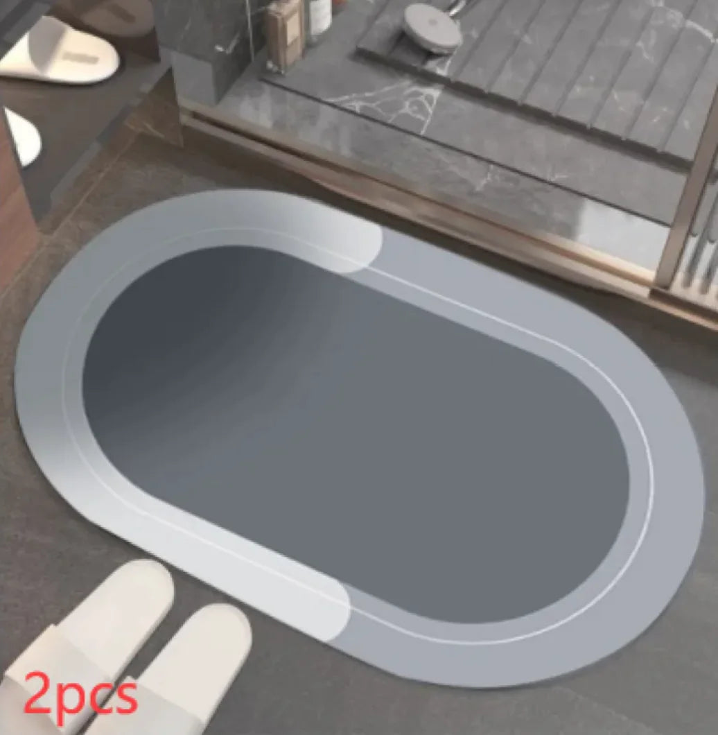 Eco-Friendly Diatom Mat – Quick-Dry, Non-Slip Water Absorbing Bathroom Mat