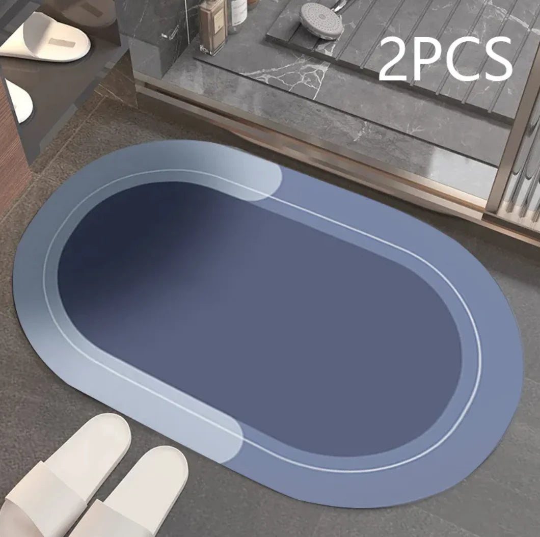 Eco-Friendly Diatom Mat – Quick-Dry, Non-Slip Water Absorbing Bathroom Mat