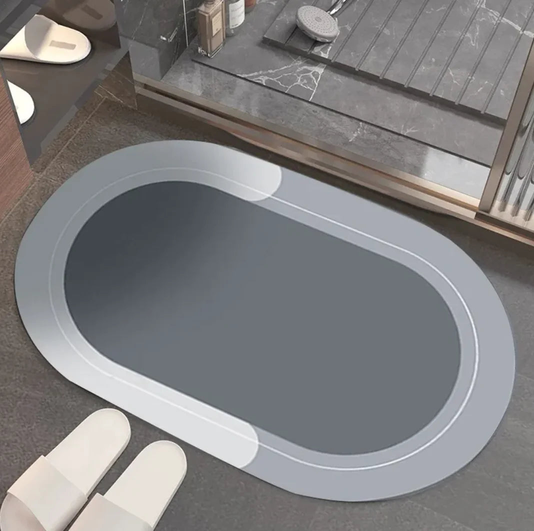 Eco-Friendly Diatom Mat – Quick-Dry, Non-Slip Water Absorbing Bathroom Mat