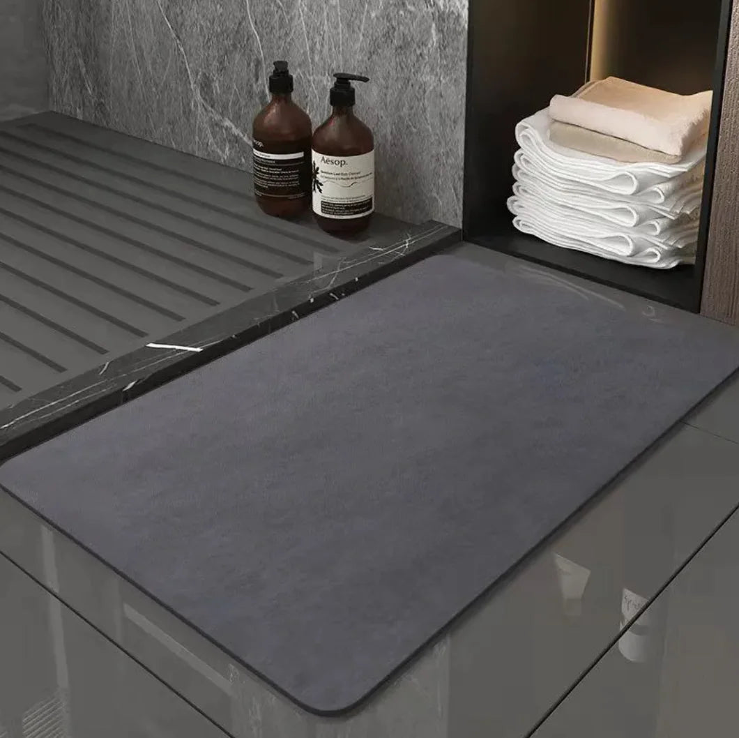 Eco-Friendly Diatom Mat – Quick-Dry, Non-Slip Water Absorbing Bathroom Mat